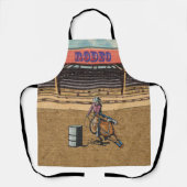 Tablier Western Rodeo Cowboy Cowgirl Barrel Racing (Recto)