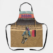 Tablier Western Rodeo Cowboy Cowgirl Barrel Racing Apron (Recto)