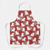 Tablier Westie Apron rouge Plaid (Recto)