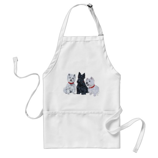 Tablier Westies et un Scottie ensemble (Devant)