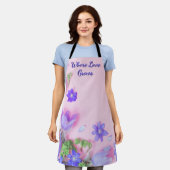 Tablier Where Love Grows Apron | Floral Kitchen Apron (Porté)