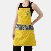 Tablier Whimsical Bee and Honeycomb Personnalisé (Insitu)