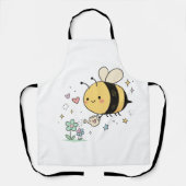 Tablier  Whimsical Bumblebee Nature Lover  (Recto)