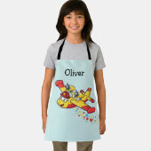 Tablier Whimsical Cartoon Firefighter Plane  (Insitu)