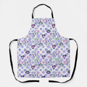 Tablier Whimsical Eye and Heart Pattern All-Over Print Apr (Recto)