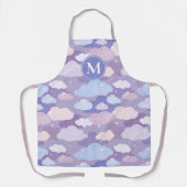 Tablier Whimsical Pastel Clouds et étoiles Motif (Recto)