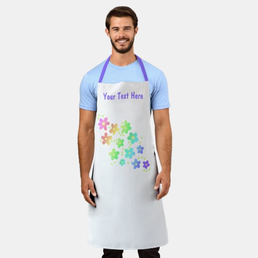 Tablier Whimsical Personnalisé Arc-en-ciel (Porté)