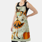 Tablier whimsical/sorcière/citrouille/chute (Insitu)