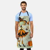 Tablier whimsical/sorcière/citrouille/chute (Porté)