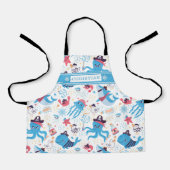Tablier Whimsical Under the Sea Pirate Thème nautique (Recto)
