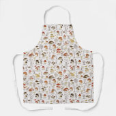 Tablier Whimsical Woodland Champhrooms Motif (Recto)