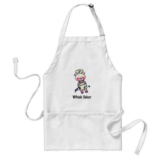 Tablier Whisk Taker Pig - Drôle Chef Design (Devant)