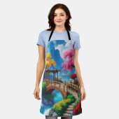 Tablier "Whisked Away - Imaginaire Turquoise River" (Porté)