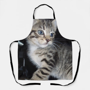 Tablier "Whiskers of Trouble : The Mischievous Tabby Kitte