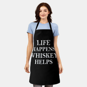 Tablier Whiskey aide à drôles de paroles d'alcool