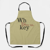 Tablier Whiskey cite d'amusants propos d'alcool (Recto)