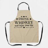 Tablier Whiskey cite d'amusants propos d'alcool (Recto)