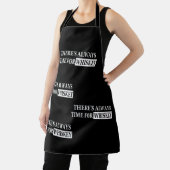 Tablier Whiskey cite d'humoristiques paroles d'alcool cade (Insitu)