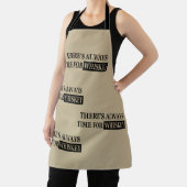 Tablier Whiskey cite d'humoristiques paroles d'alcool cade (Insitu)