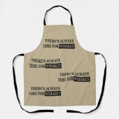 Tablier Whiskey cite d'humoristiques paroles d'alcool cade (Recto)