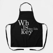 Tablier Whiskey cite d'humoristiques paroles d'alcool cade (Recto)