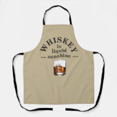 Tablier Whiskey cite d'humoristiques paroles d'alcool cade (Recto)