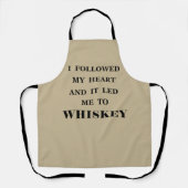 Tablier Whiskey cite d'humoristiques paroles d'alcool cade (Recto)