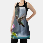 Tablier "Whispers of Nature : Hummingbird, Cascade, (Insitu)