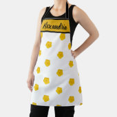 Tablier White & Black With Yellow Wildflower Photo (Insitu)