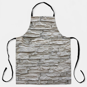 Tablier White brick wall pattern texture