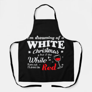 Tablier White Christmas Red Wine TShirt