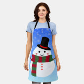 Tablier White Christmas Snowman (Porté)