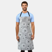 Tablier White fabric fine lace texture with elegance seaml (Porté)