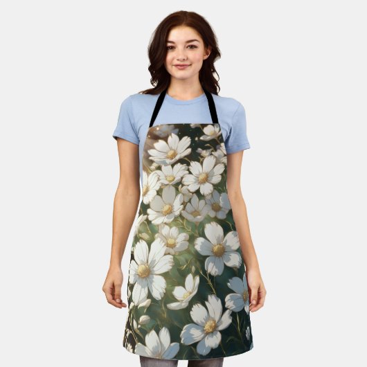Tablier White flowers (Porté)