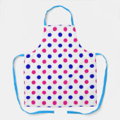Tablier White Pink Blue Polka Dot Pattern (Recto)