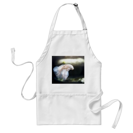 Tablier White siamese Fighting Fish (Devant)