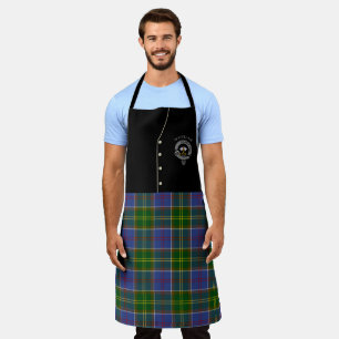 Tablier Whitelaw Clan Badge & Tartan Kilt Apron
