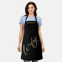 Wifey Gold Script Newlyweed Apron
