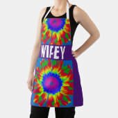 TABLIER WIFEY TIE DYE KITCHEN APRON (Insitu)