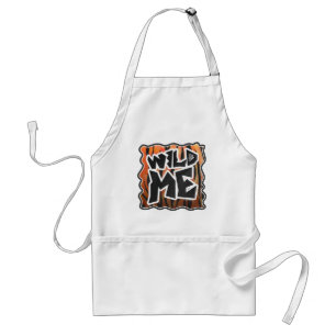 Tablier Wild Me Tiger Hot orange et noir