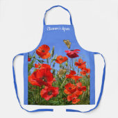 Tablier Wild Poppy Field personnalisé (Recto)