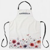 Tablier Wildflower Sketch Apron (Recto)