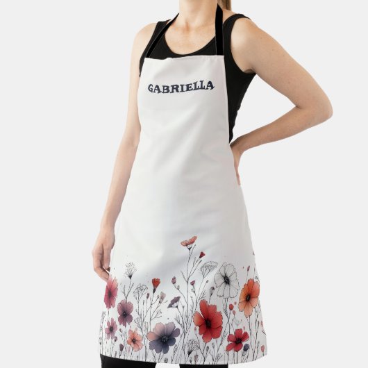 Tablier Wildflower Sketch Apron (Insitu)
