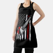 Tablier Wildland Firefighter Chainsaw Red Line American Fl (Insitu)