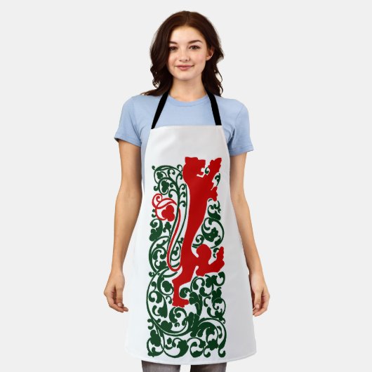 Tablier Will Bradley Heraldic Lion (Porté)