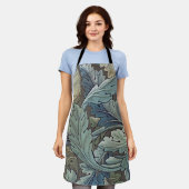 Tablier William Morris Acanthus Sage Fleur Floral Botaniqu (Porté)