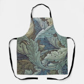 Tablier William Morris Acanthus Sage Fleur Floral Botaniqu (Recto)