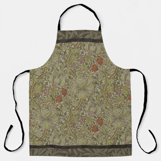 Tablier William Morris Floral Lys willow art design (Recto)