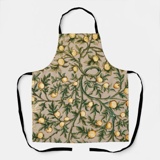 Tablier William Morris Fruit Floral Jardin Fleur Classique (Recto)
