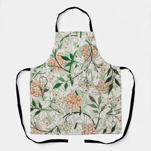 Tablier William Morris Jardin de Jasmin Fleur Classique (Recto)